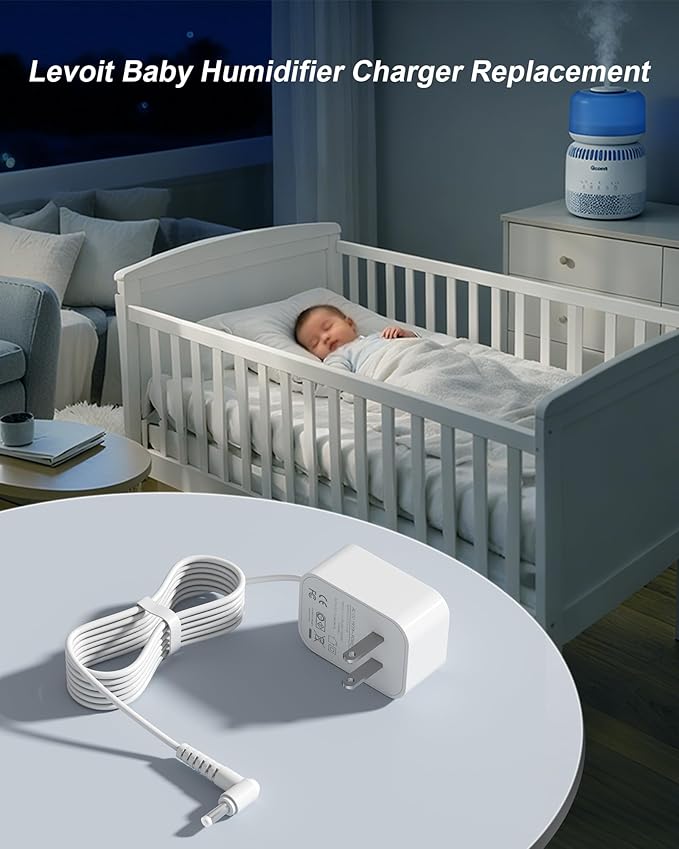 Charger for LEVOIT 3.8L Baby Humidifier, Charging Cord Compatible - Image 6