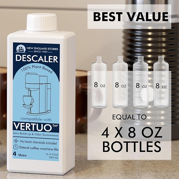 Nespresso Compatible Descaling Solution, 2 Years 8 Total Uses Descaling Kit. - Image 3