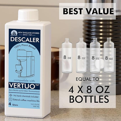 Nespresso Compatible Descaling Solution, 2 Years 8 Total Uses Descaling Kit. - Image 3
