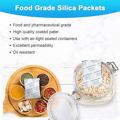 Desiccant Packs – 5 Gram 220 Packs Moisture Absorbers, Food Grade Desiccant - Image 4