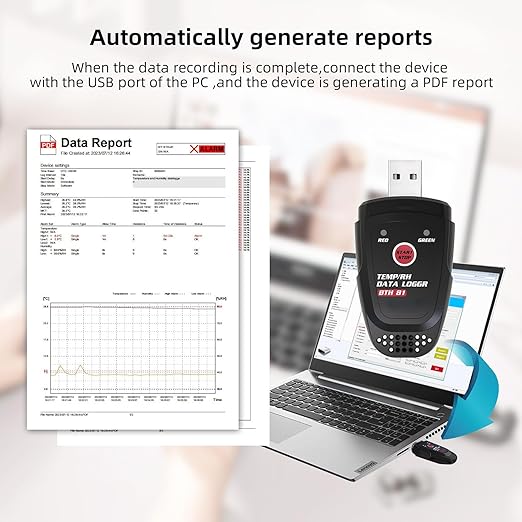 BSIDE BTH81 Digital Thermometer Hygrometer USB Temperature Humidity Data Logger - Image 4