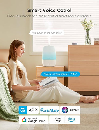 GoveeLife Smart Humidifiers for Bedroom, 3L Top Fill Cool Mist Humidifiers - Image 2