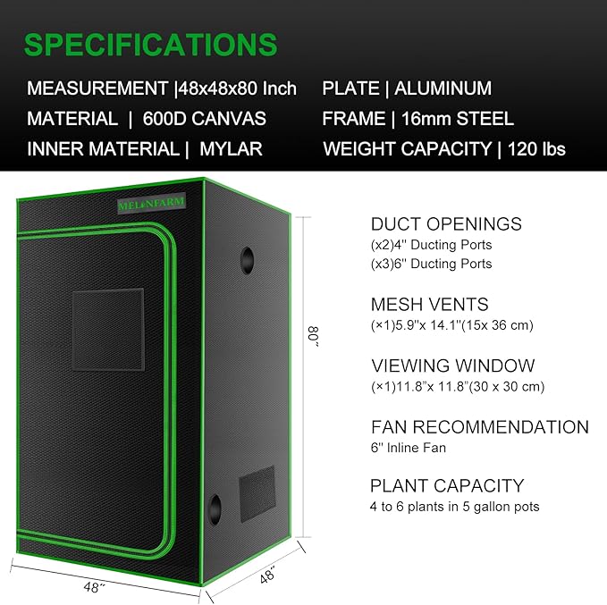 MELONFARM 4x4 Grow Tent - Image 7
