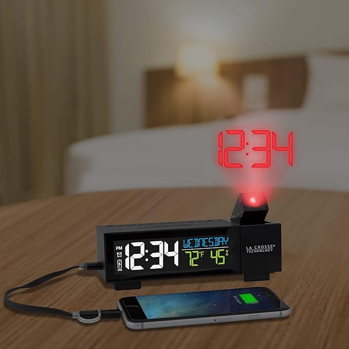 La Crosse Technology 616-1950-INT Pop-Up Bar Projection Alarm Clock - Image 6