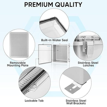 TICONN Outdoor Electrical Box Waterproof, Junction Box IP67 ABS Plastic - Image 4