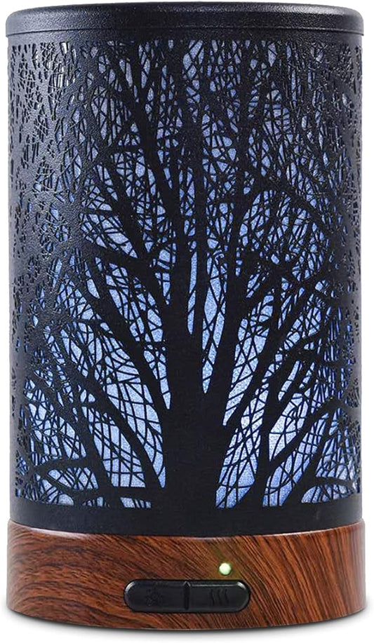 EQUSUPRO Essential Oil Diffuser 150ml Black Metal Aromatherapy Oil Diffuser by EQUSUPRO