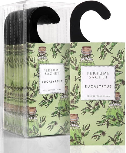 ROSE COTTAGE Large 12 Packs Eucalyptus Hanging Closet Deodorizer Air Freshener by ROSECOTTAGE