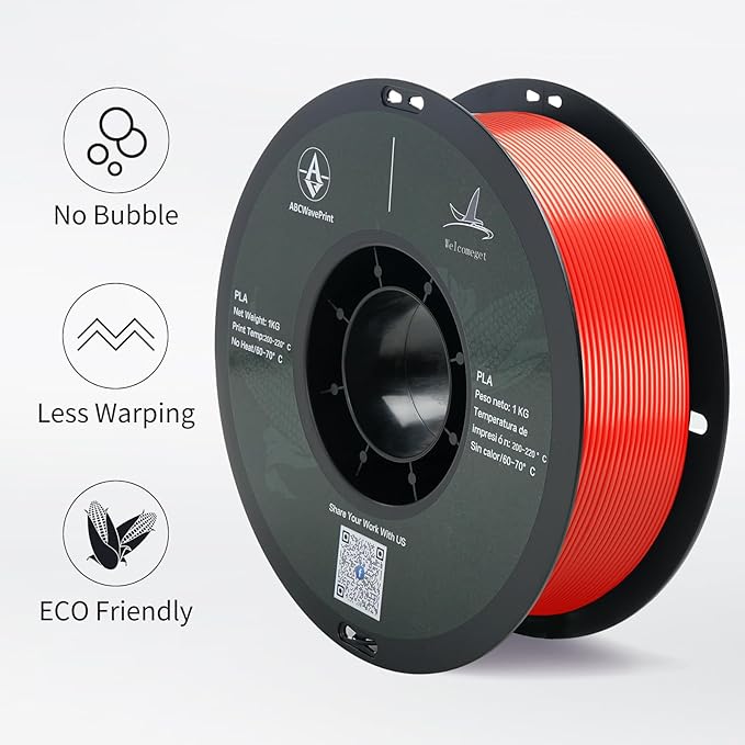 PLA 3D Printer Filament, Dimensional Accuracy +/- 0.02 mm, 1 kg Spool, 1.75 - Image 3
