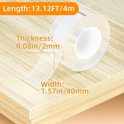 Clear Soft Corner Protectors for Furniture Strip, 1.57 in x 13.12 FT, Sharp - Image 5