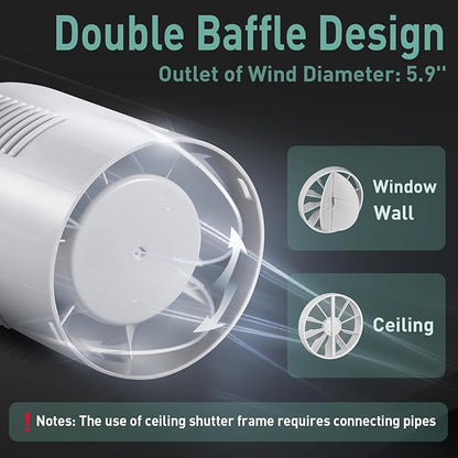 5.9 Inch Bathroom Exhaust Fan - Image 6