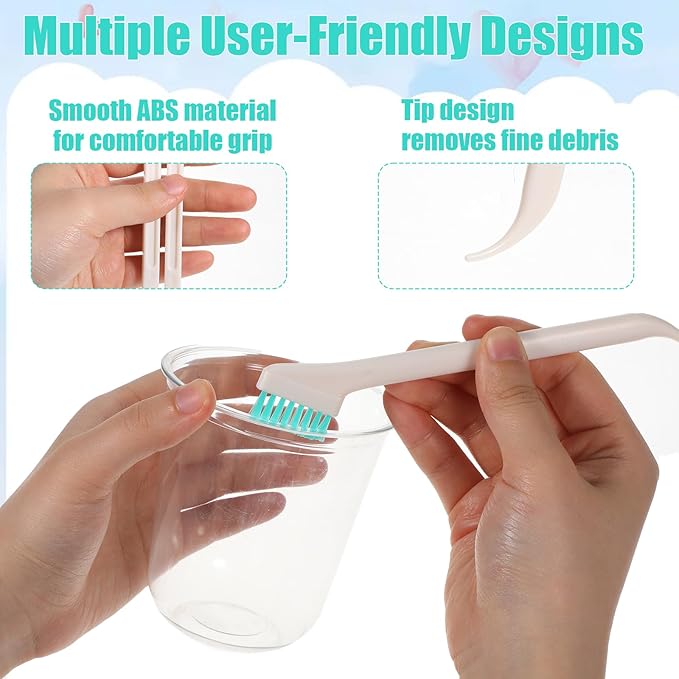 8 Pcs Small Cleaning Brushes for Tight Spaces - Image 3
