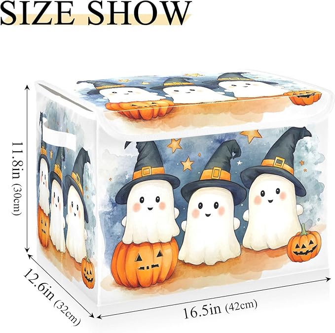 xigua Cute Cartoon Ghosts Storage Bins - Image 3