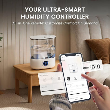 QIDO Top Fill Humidifiers for Bedroom, 5 L Cool Mist 36H Super Long Time - Image 5