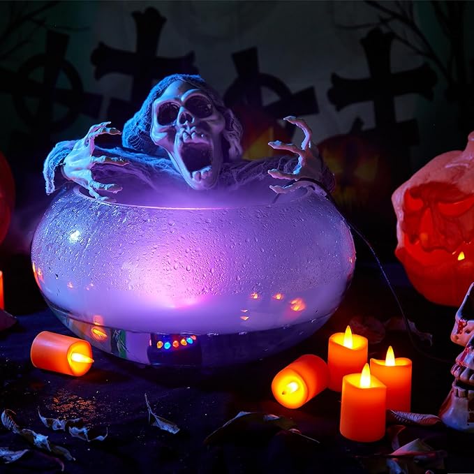AGPTEK 12 LED Mist Maker Water Fountain Pond Fog Atomizer Air Humidifier - Image 9
