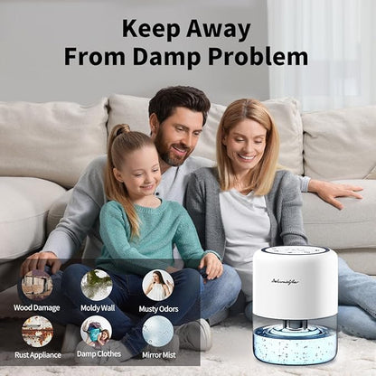 44oz Small Dehumidifier for Home Auto-Off Quiet Portable Dehumidifier - Image 8