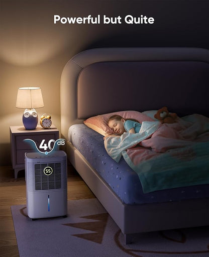 34 Pints Dehumidifier for Basement and Home, Quiet 3-Mode Operation - Image 7