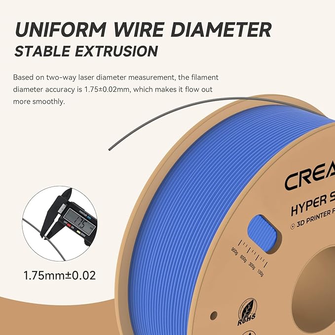 Official Creality Hyper PLA Filament 1.75mm, High Speed PLA 30-600mm/s 3D - Image 4