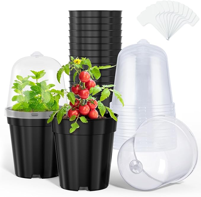 homenote Nursery Pots for Plants, 5 Inch Plant Pot for Planting by HOMENOTE