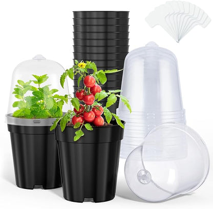 homenote Nursery Pots for Plants, 5 Inch Plant Pot for Planting by HOMENOTE