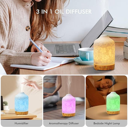 Aromatherapy Essential Oil Diffuser 150ml Ceramic Ultrasonic Aroma Oil Diffuser - Image 6