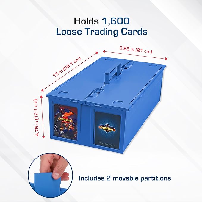 BCW Collectible Card Bin – | Holds up to 1600 Cards | Plastic Storage Box - Image 3