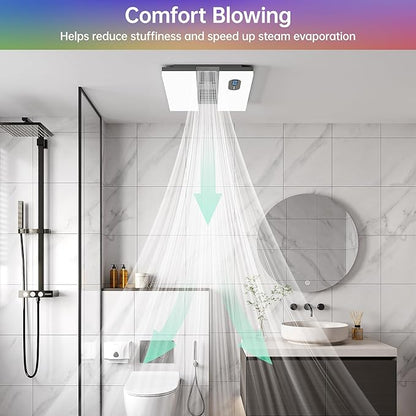 Bathroom Exhaust Fan with Heater, Odor & Humidity Sensors, 230 CFM Quiet - Image 5