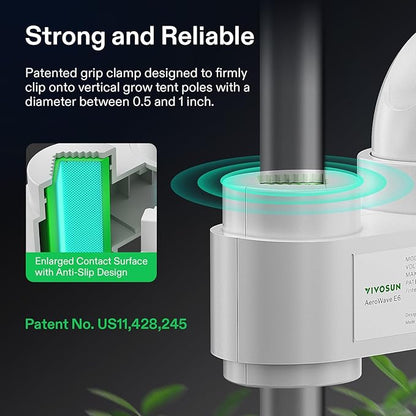 VIVOSUN AeroWave E6 Grow Tent Fan 6”, EC Motor, Smart Wifi Control, US Patented - Image 6