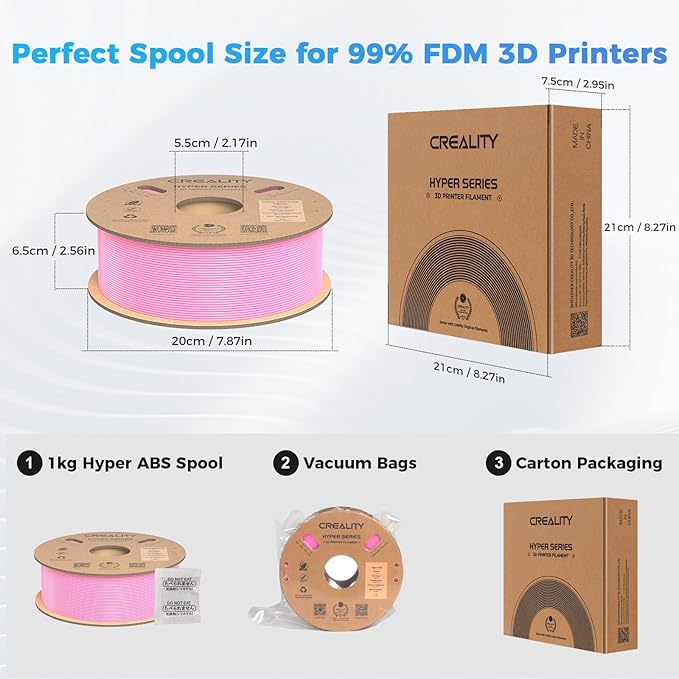 Creality Hyper ABS Filament, Official 3D Printer Filament ABS 1.75mm - Image 8