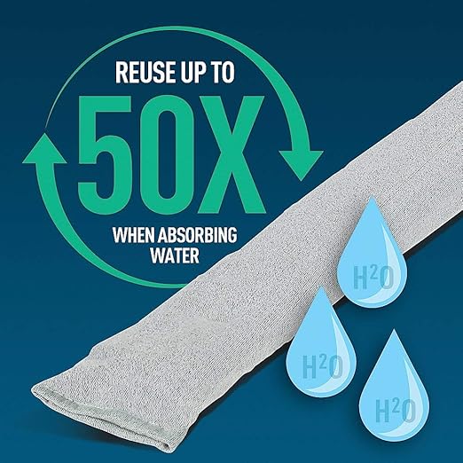 PIG Dryer-Safe Reusable Water Absorbent Sock | 4 Pack | 3" W x 38" L | Absorbs - Image 3