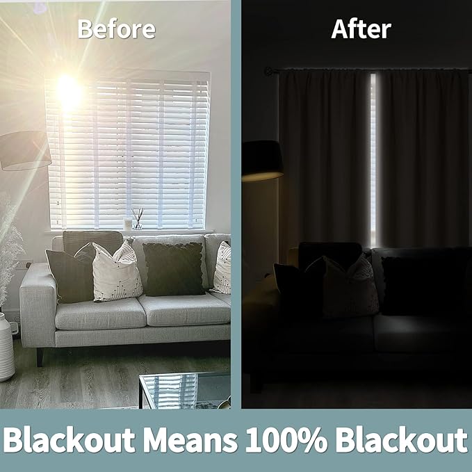 BGment Thermal Insulated 100% Blackout Curtains - Image 3