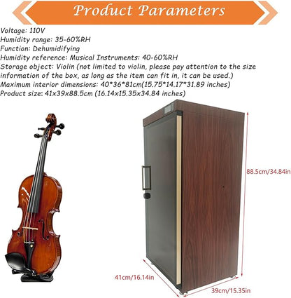 Musical Instrument Dry Cabinet, 35-60% RH Dehumidifying Dry Box - Image 7