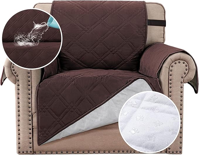 H.VERSAILTEX 100% Waterproof Sofa Slipcover Washable Armchair Cover Non-Slip by HVERSAILTEX