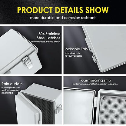 Waterproof Electrical Junction Box Outdoor, IP67 Plastic Weatherproof - Image 4