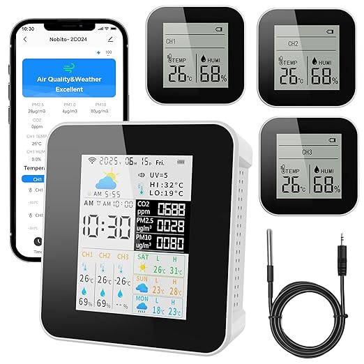 Air Quality Monitor Indoor 17-Parameter by JIYINGDUO
