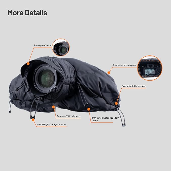 PGYTECH Camera Cold-Proof Warm Cover, Winter Cover Protector, Adjustable - Image 2