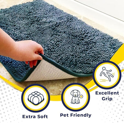 Muddy Mat® Pack of 3 Highly Absorbent Microfiber Dog Door Mat and Pet Rug - Image 2