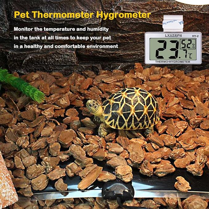 Reptile Hygrometer Thermometer, Digital Amphibian Hygrometer Thermometer - Image 3
