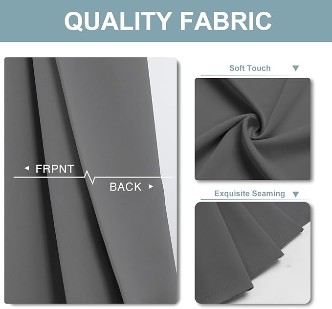 ChrisDowa Blackout Curtains 63 inches Long - Image 3
