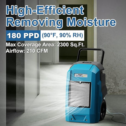 ALORAIR 180 Pints Smart WiFi LGR Commercial Dehumidifier - Image 3