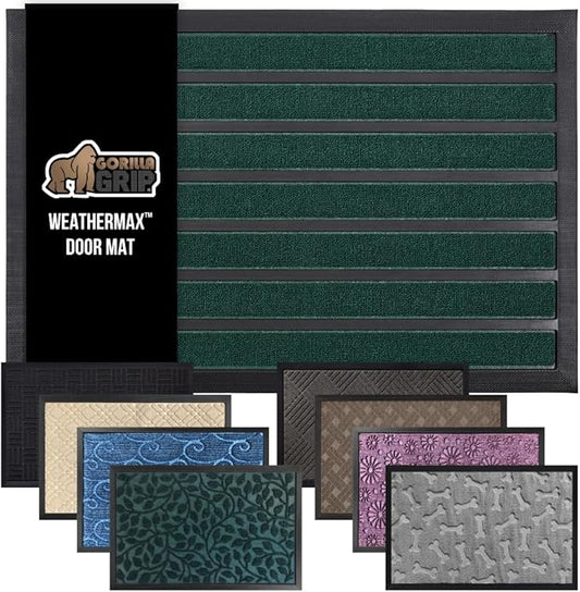 GORILLA GRIP 100% Waterproof All-Season WeatherMax Doormat US Designed Natural by GorillaGrip