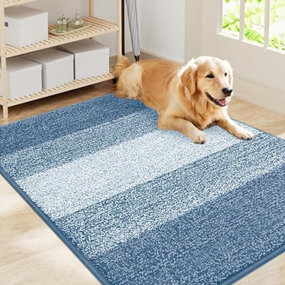 Smiry Dog Door Mat for Muddy Paws, Absorbs Moisture and Dirt, Low-Profile by Smiry