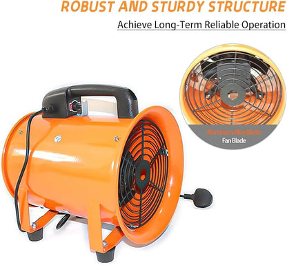 dreamdragon 12-Inch High-Velocity Portable Utility Blower Fan, Industrial - Image 4