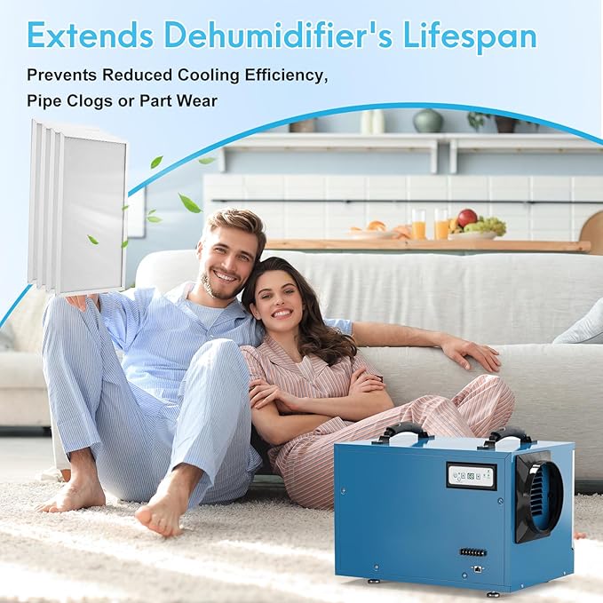 4 Pack MERV-8 HDi65 Dehumidifier Filter Replacement Set Compatible - Image 6