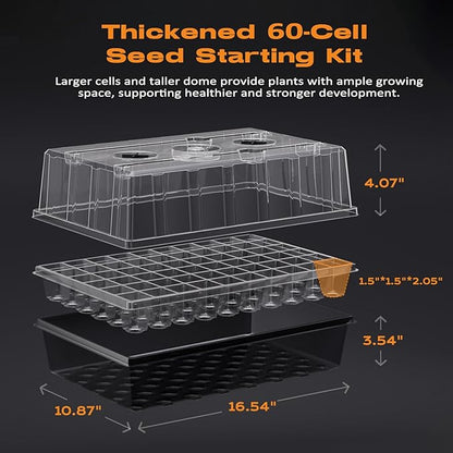 60-Cell Self-Watering Seed Starter Tray - Image 4