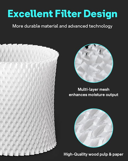Leemone 2-Pack Bedside Humidifier Filter Replacement Compatible - Image 4