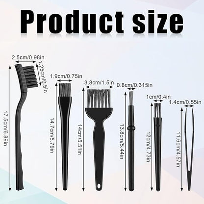 6 Pcs Small Cleaning Brushes for Tight Spaces Mini Electronics Cleaning Brush - Image 2