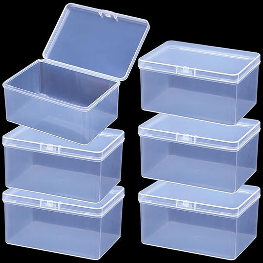 6Pcs Clear Playing Deck Card Storage Box Plastic Card Boxes Playing Card Boxs by Unknown
