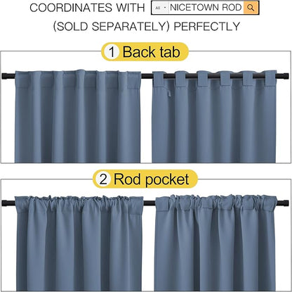 NICETOWN Bedroom Blackout Curtain Panels - Image 3