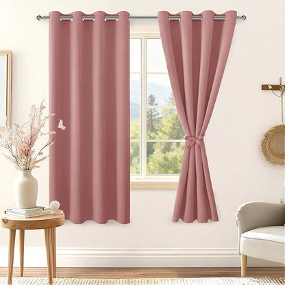 Hiasan Blackout Curtains for Bedroom, 52 x 63 Inches Length - Image 2