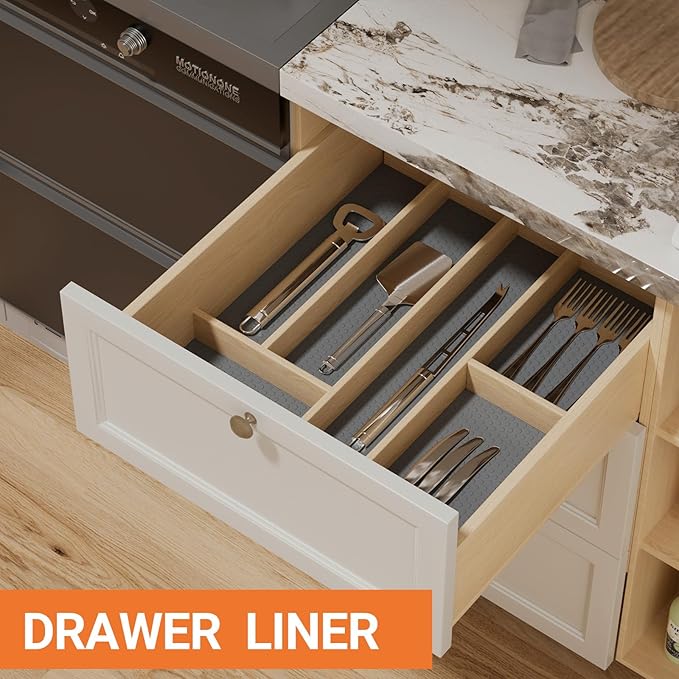FLPMIX Shelf Liner for Kitchen Cabinets 12 inch Wide - Image 3